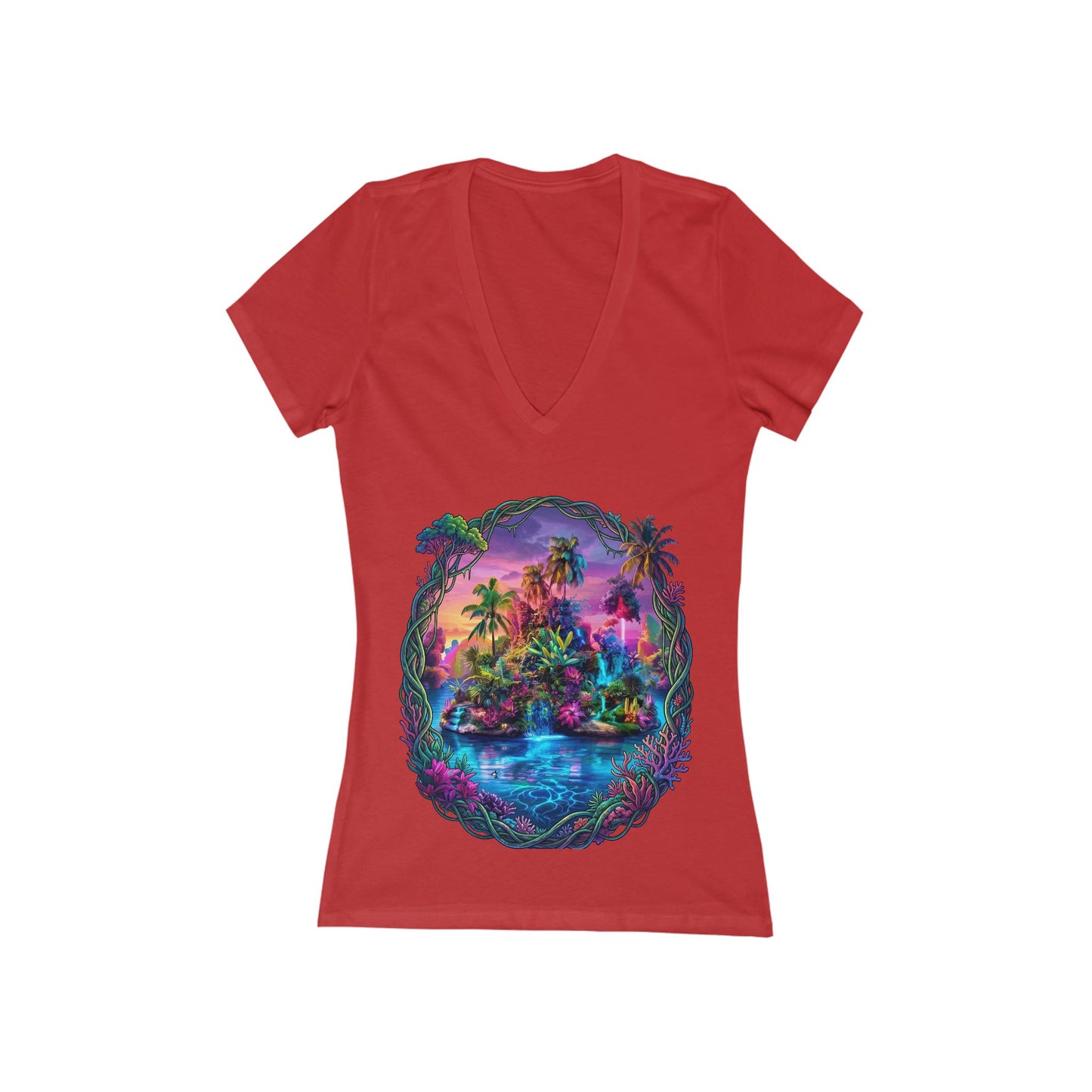 The Lightening Lake Women's Deep V-neck Tee