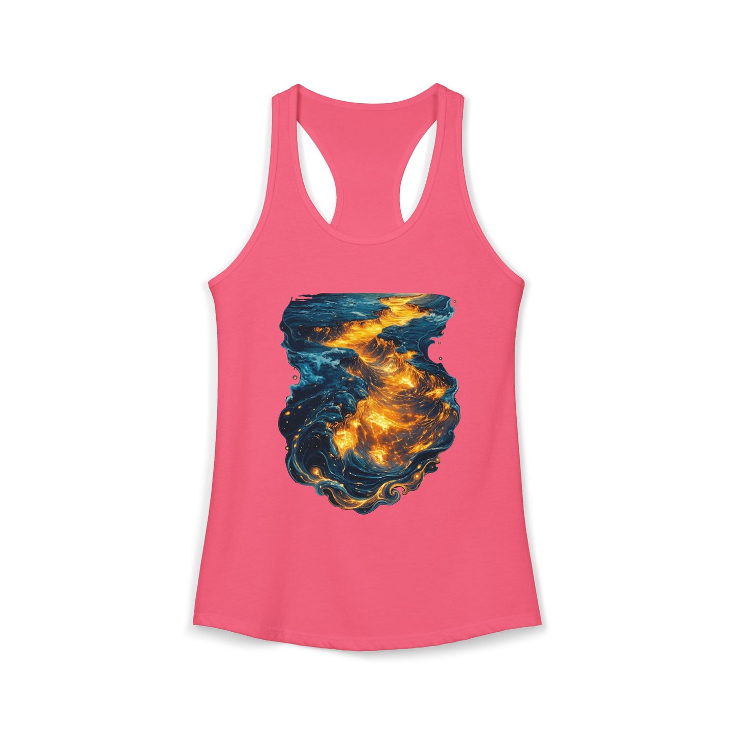 Lava Makes It Path Women's Ideal Racerback Tank