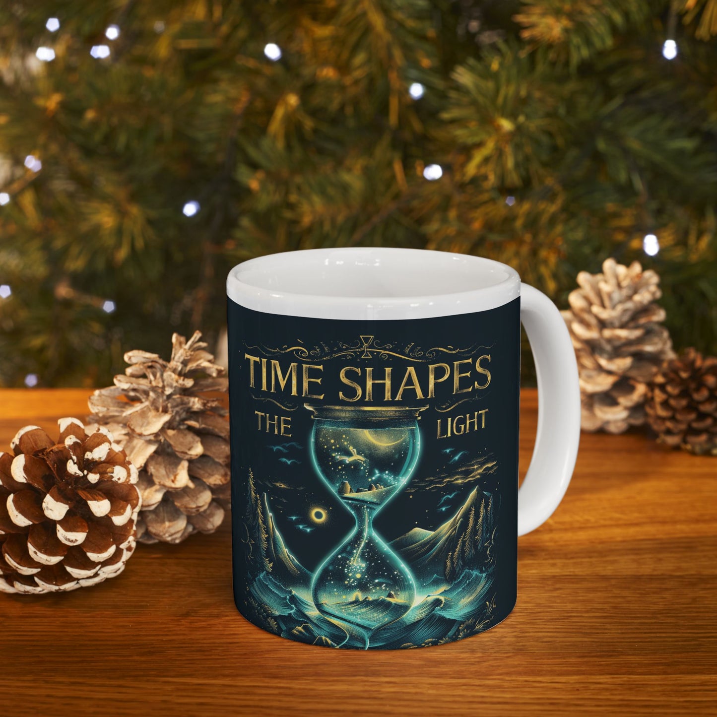 Time Shapes The Light Ceramic Mug (11oz/15oz)