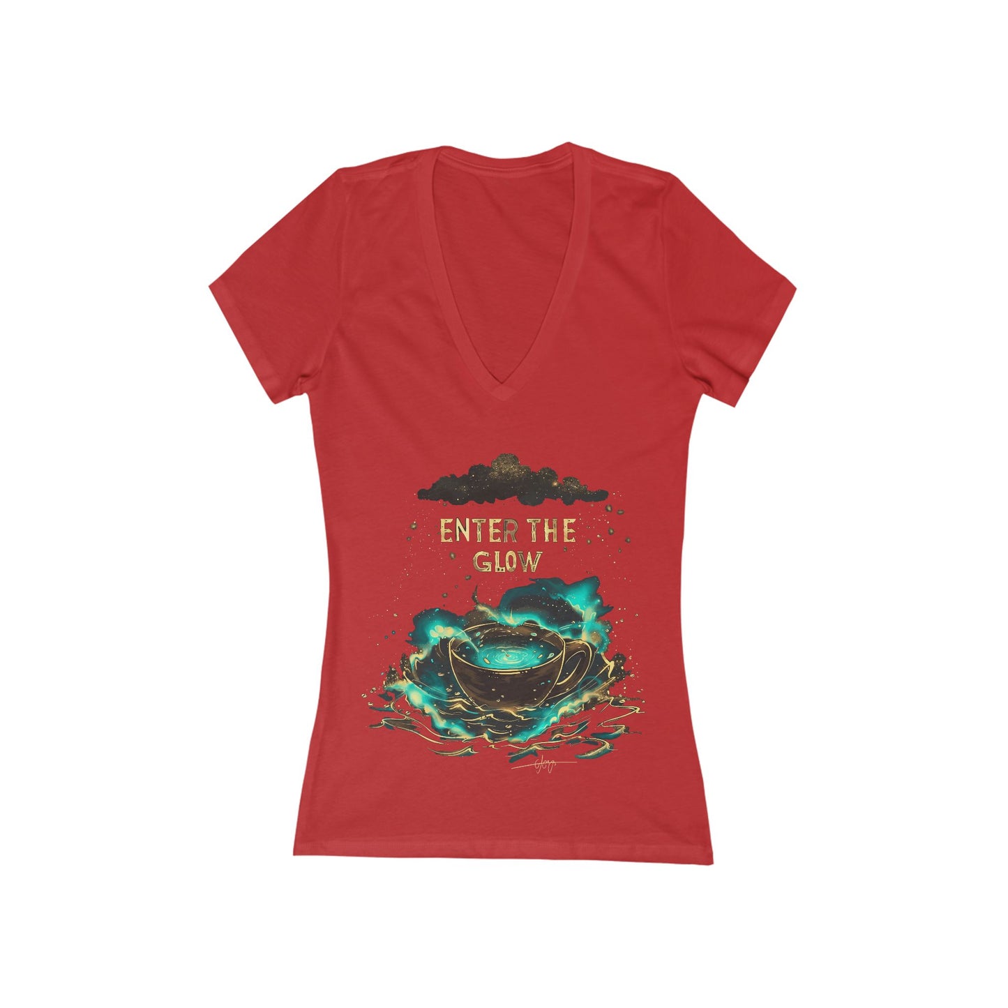 Enter The Glow Women's Deep V-neck Tee