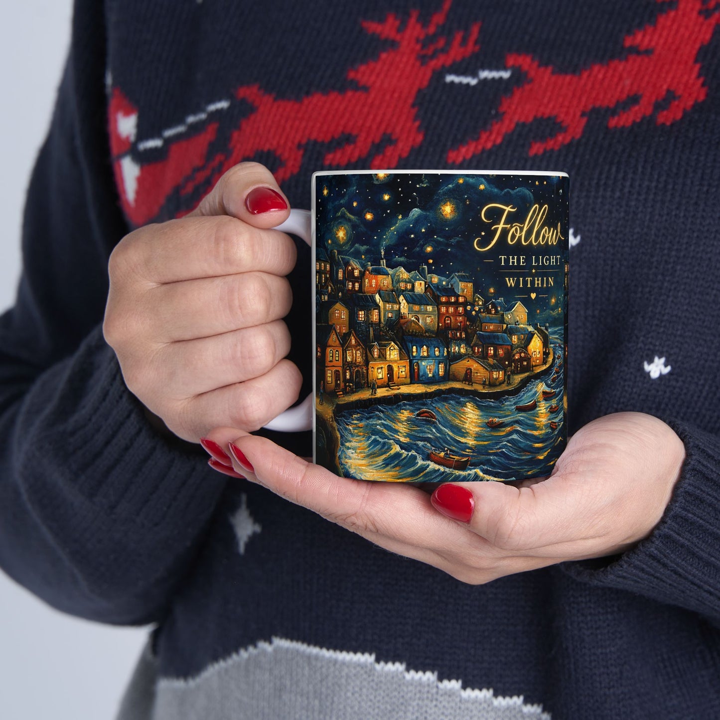 Follow The Light Within Ceramic Mug (11oz/15oz)