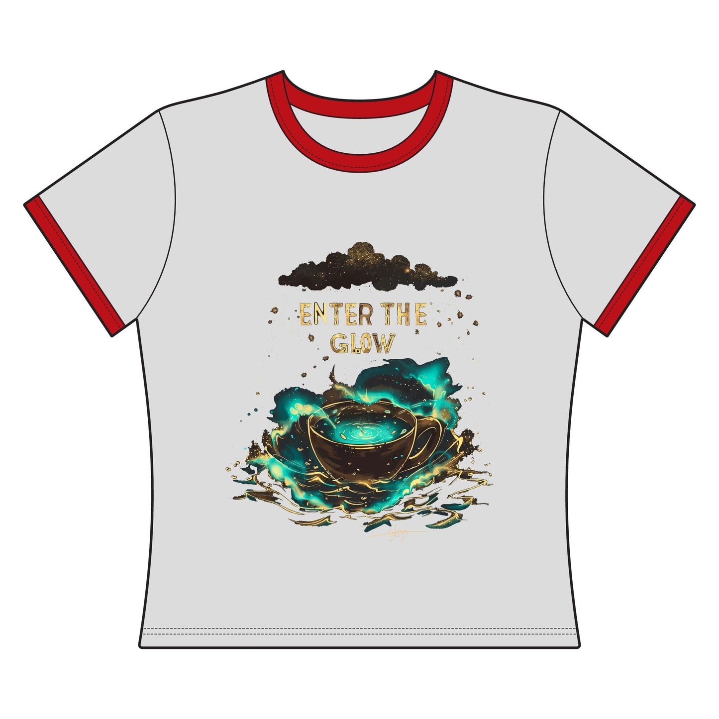 Enter The Glow Women's Ringer Tee