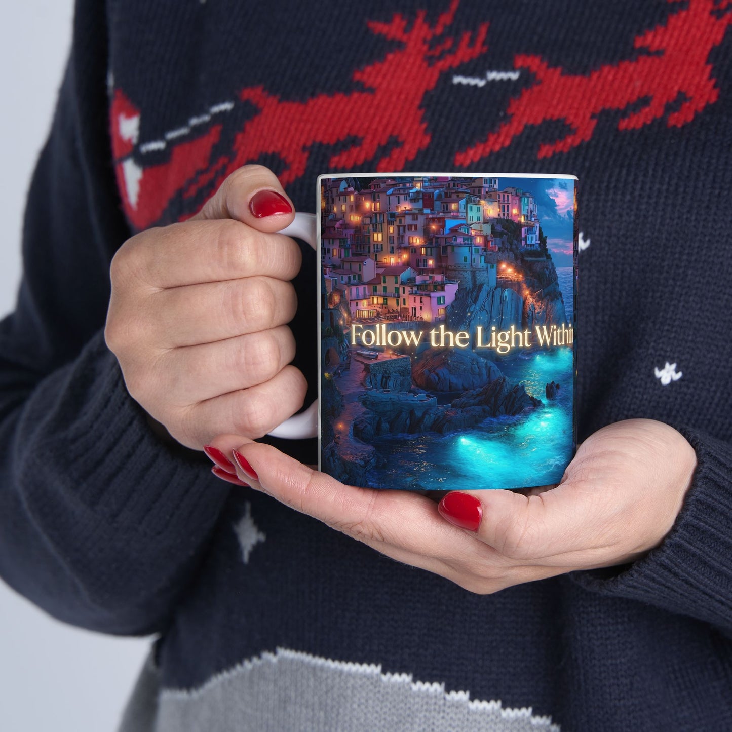 Follow The Light Within - 2 Ceramic Mug (11oz/15oz)