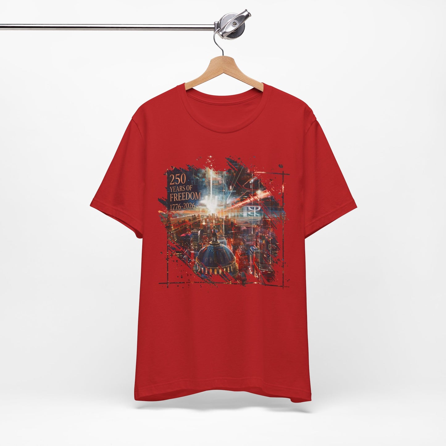 250 Years of Freedom 1776-2026 Independence Day USA Unisex Tee