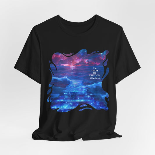 250 Years of Freedom 1776-2026 Independence Day USA Unisex Tee