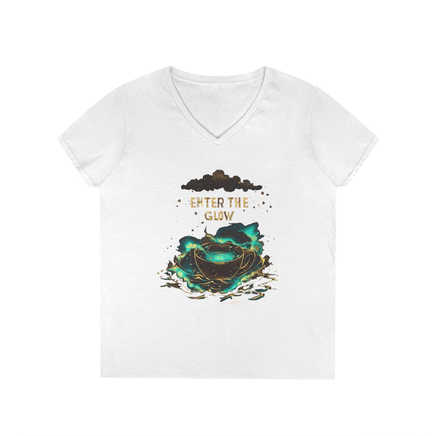 Enter The Glow Women's V-Neck Tee