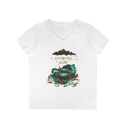 Enter The Glow Women's V-Neck Tee