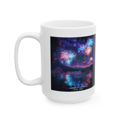 America's Legacy 1776-2026 Independence Day USA Ceramic Mug (11oz/15oz)