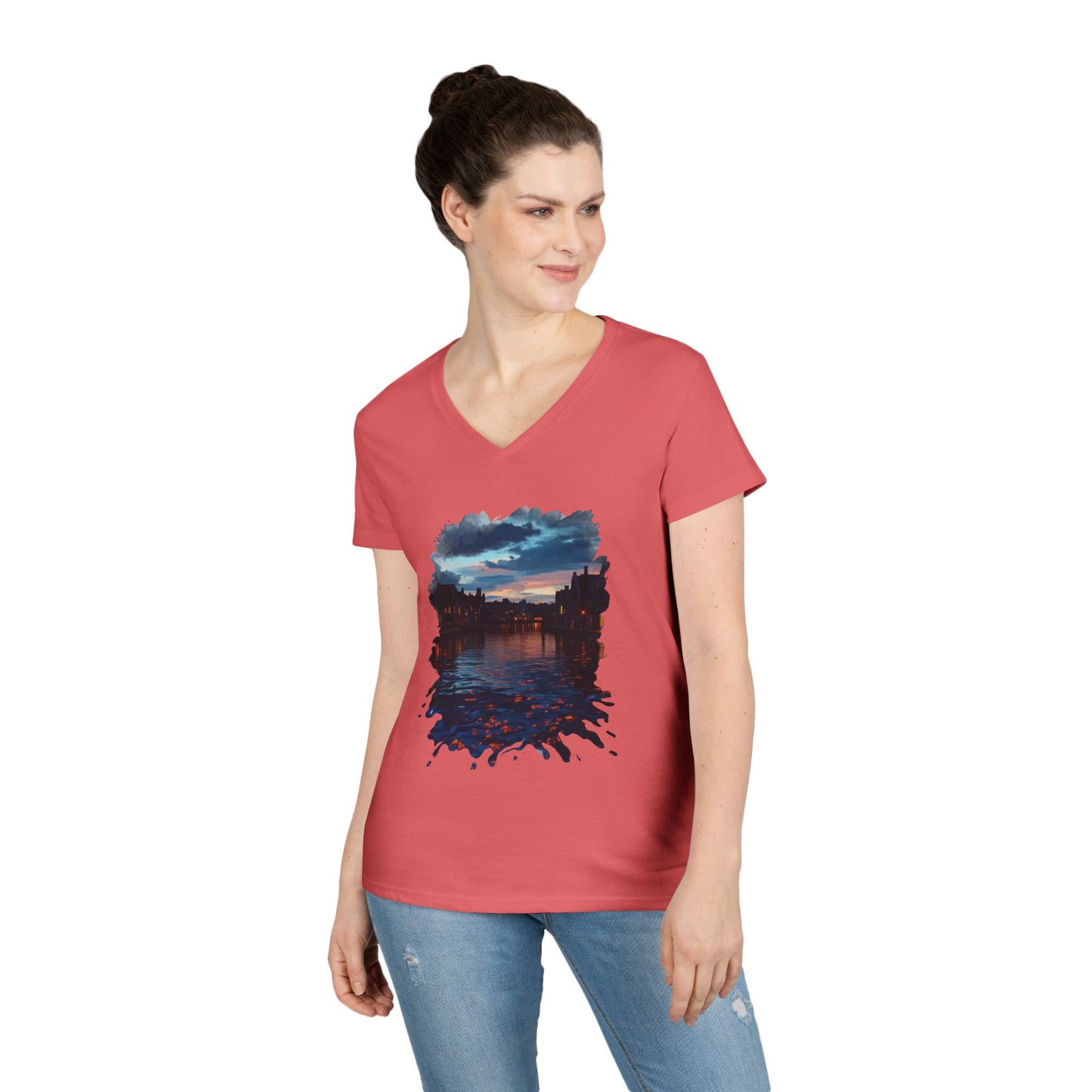 The Lightening Aura Women's V-Neck Tee