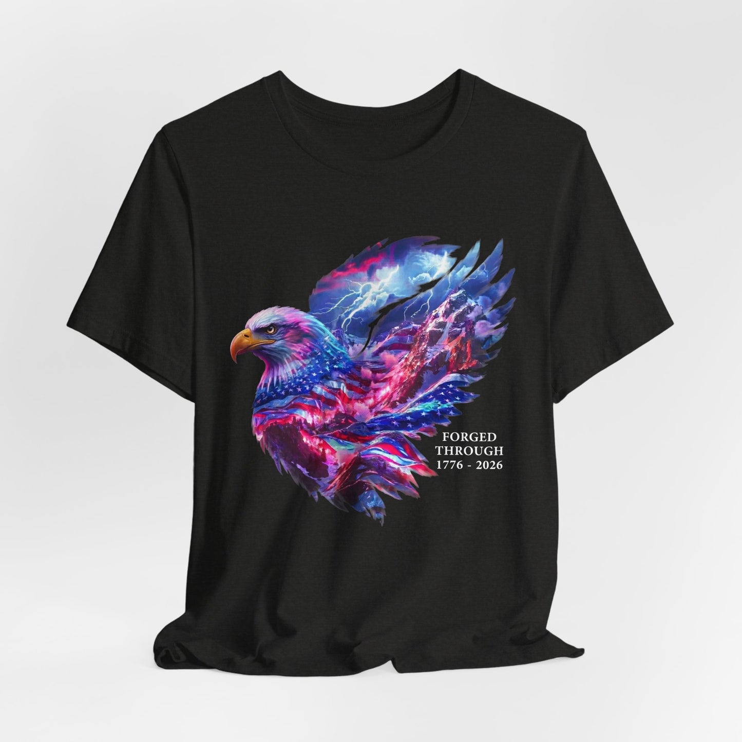 Forged Through 1776-2026 Independence Day USA  Unisex Tee