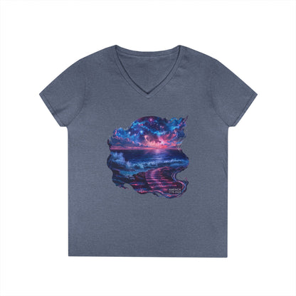 America 1776-2026 Independence Day USA Women's V-Neck Tee