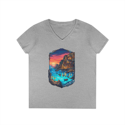 The Shining Bay Women's V-Neck Tee