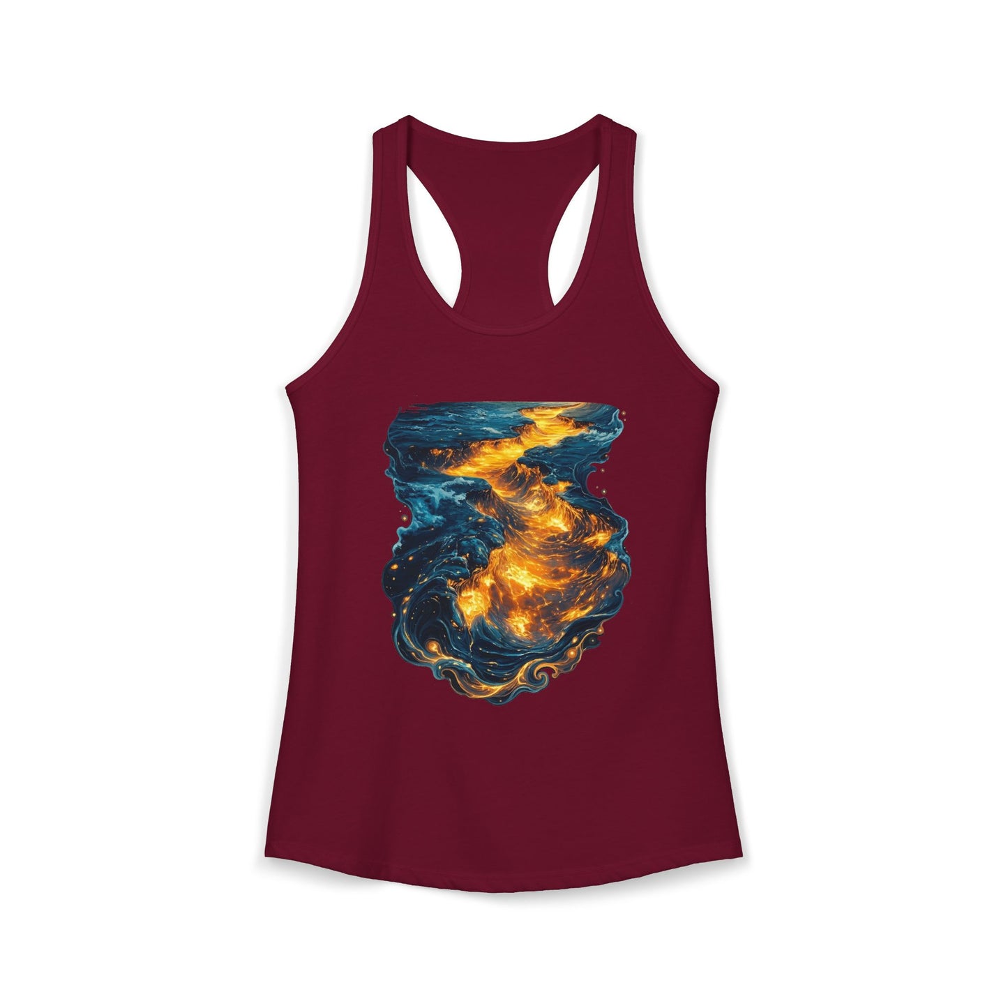 Lava Makes It Path Women's Ideal Racerback Tank