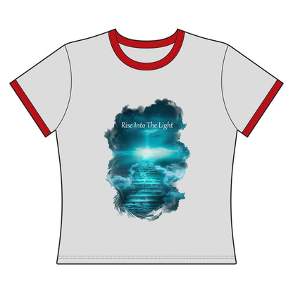 Rise Into The Light Women's Ringer Tee
