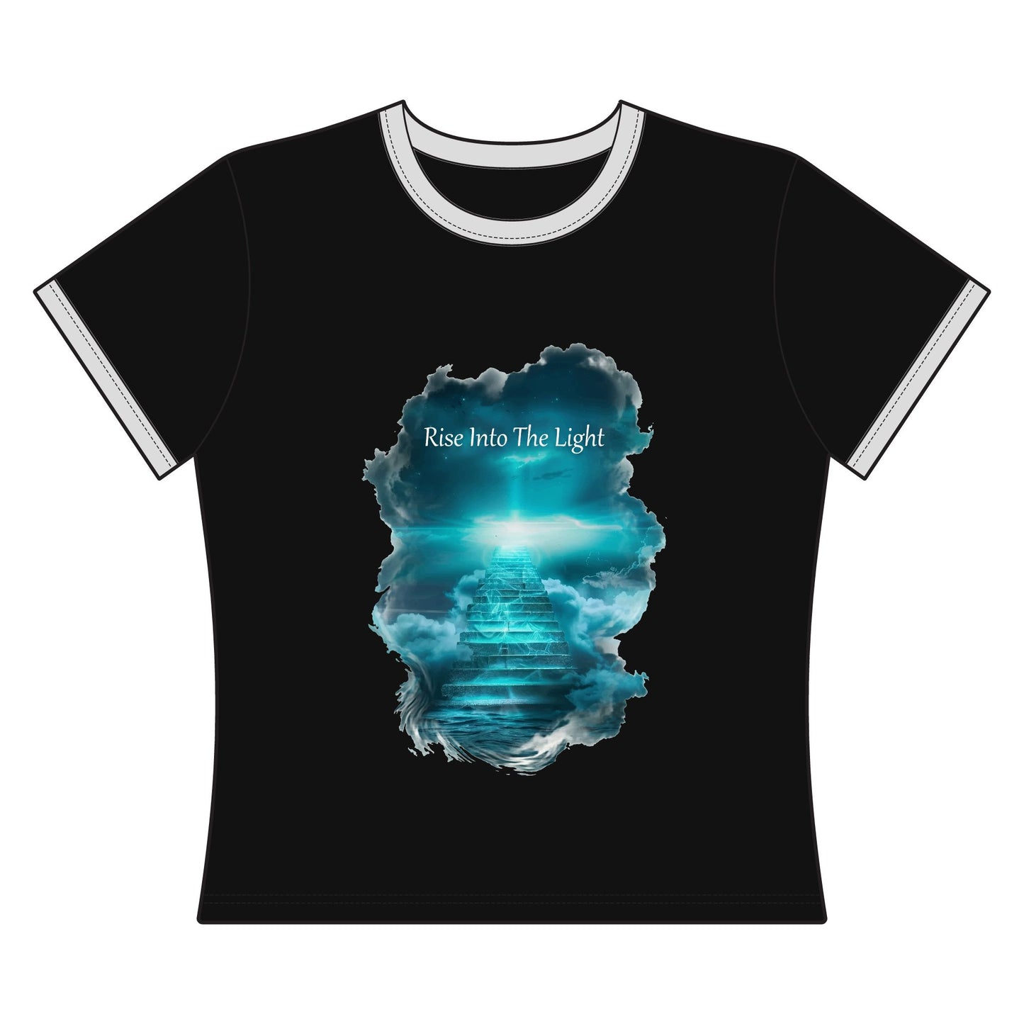 Rise Into The Light Women's Ringer Tee