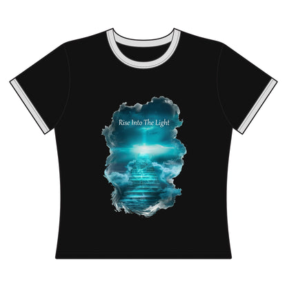 Rise Into The Light Women's Ringer Tee