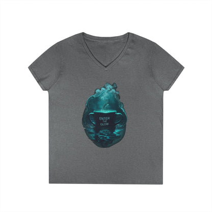 Enter The Glow Women's V-Neck Tee