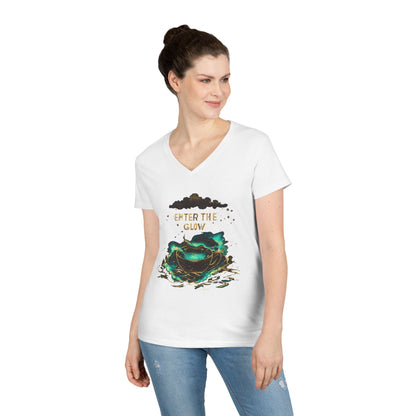 Enter The Glow Women's V-Neck Tee