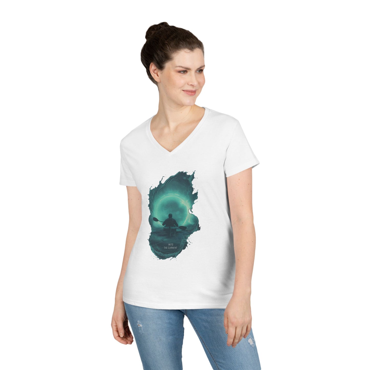Into The Current Women's V-Neck Tee