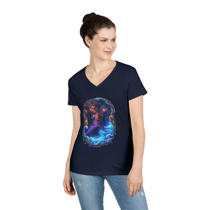 A Glowing Shore Women's V-Neck Tee
