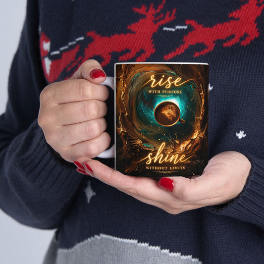 Rise With Purpose Shine Without Limits Ceramic Mug (11oz/15oz)