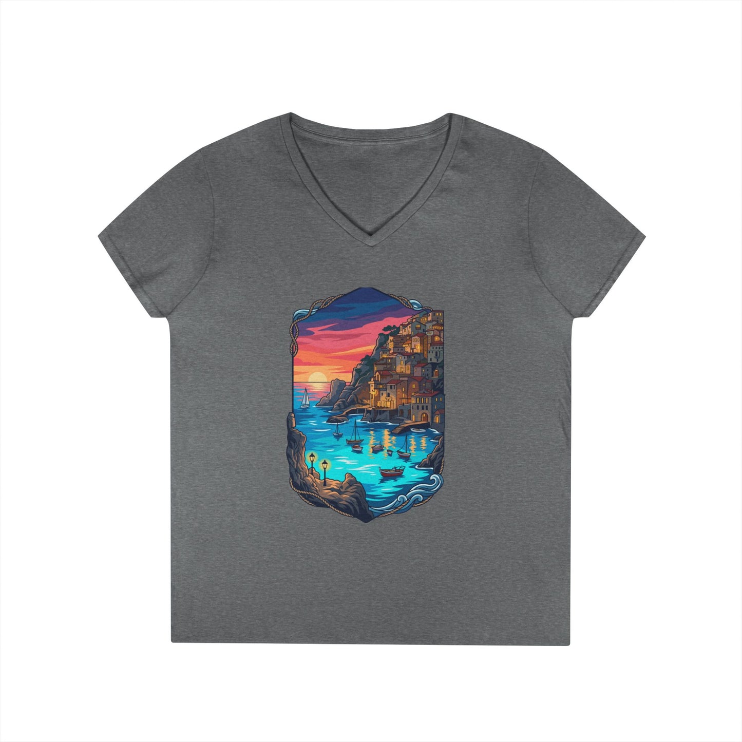 The Shining Bay Women's V-Neck Tee