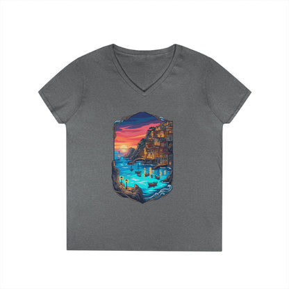 The Shining Bay Women's V-Neck Tee