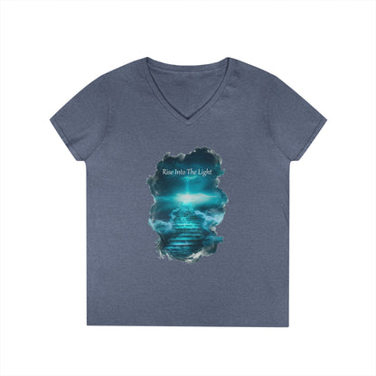 Rise Into The Light Women's V-Neck Tee