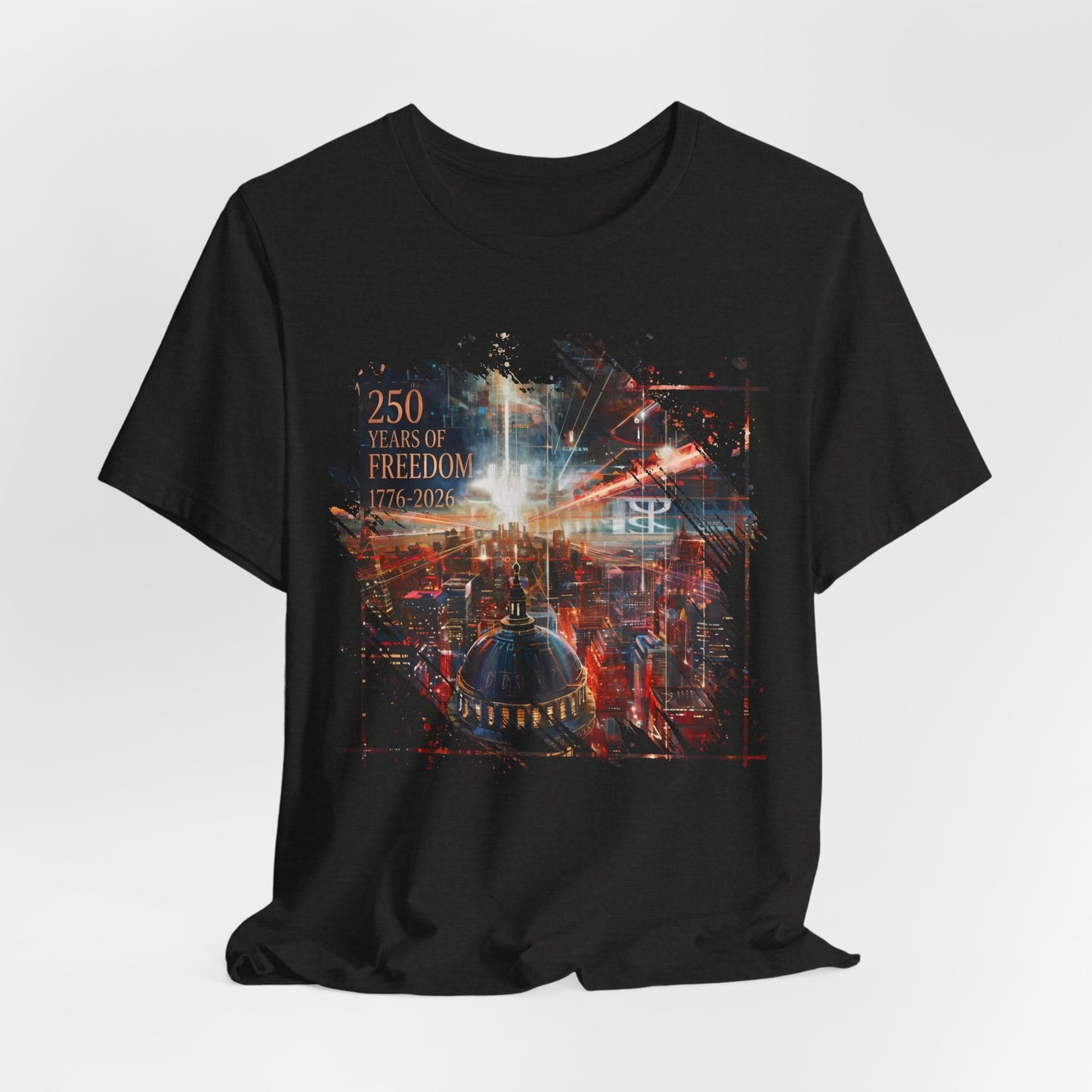 250 Years of Freedom 1776-2026 Independence Day USA Unisex Tee