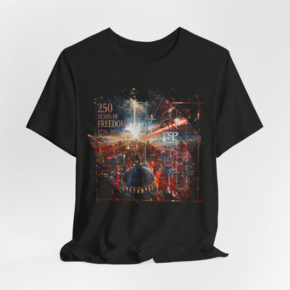 250 Years of Freedom 1776-2026 Independence Day USA Unisex Tee