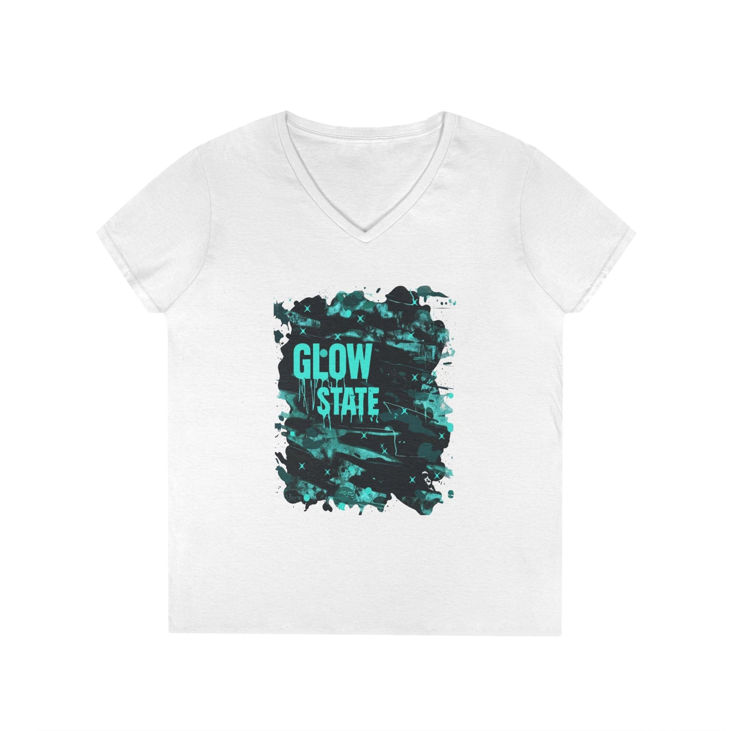 Glow State Women's V-Neck Tee
