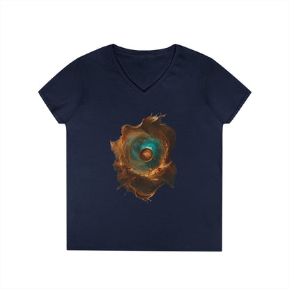 Rise And Glow Women's V-Neck Tee
