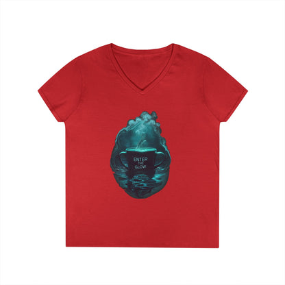 Enter The Glow Women's V-Neck Tee