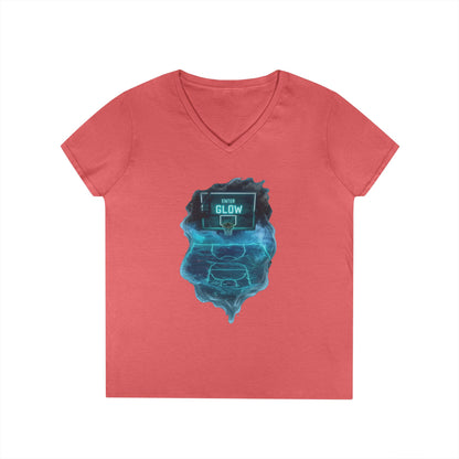 Enter The Glow Women's V-Neck Tee