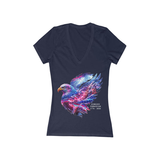 American Eagle Independence Day USA  Women's Deep V-neck Tee