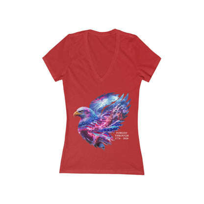 American Eagle Independence Day USA  Women's Deep V-neck Tee