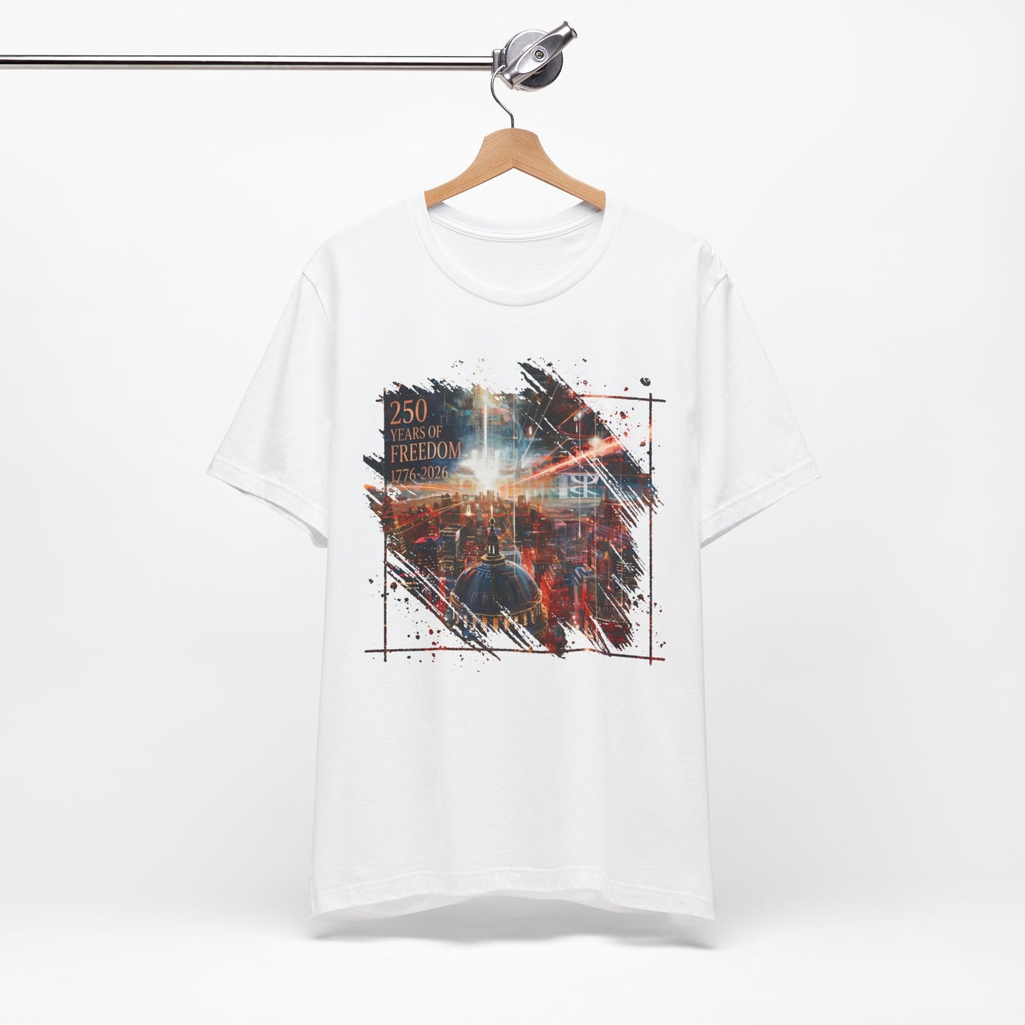 250 Years of Freedom 1776-2026 Independence Day USA Unisex Tee