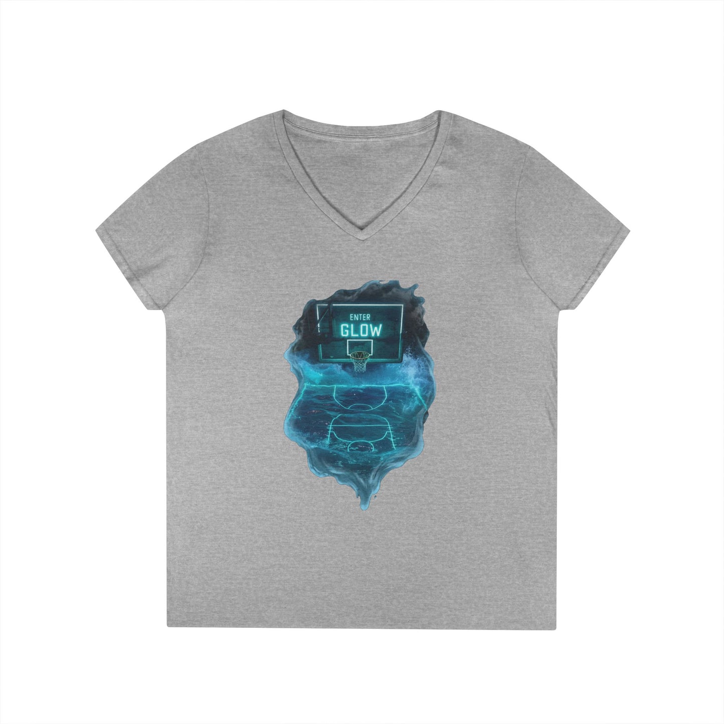 Enter The Glow Women's V-Neck Tee