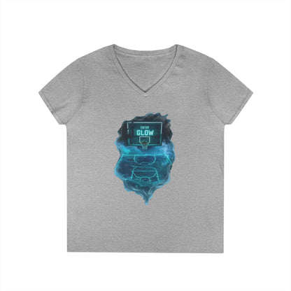 Enter The Glow Women's V-Neck Tee
