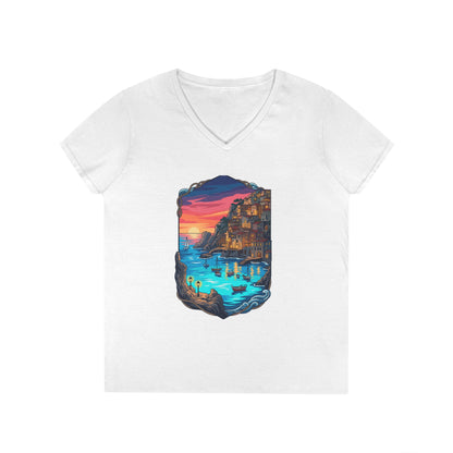 The Shining Bay Women's V-Neck Tee