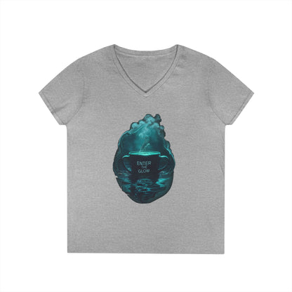 Enter The Glow Women's V-Neck Tee