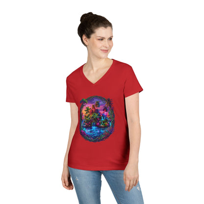 The Lightening Lake Women's V-Neck Tee