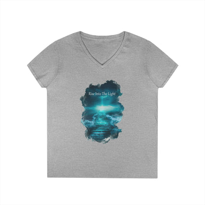 Rise Into The Light Women's V-Neck Tee