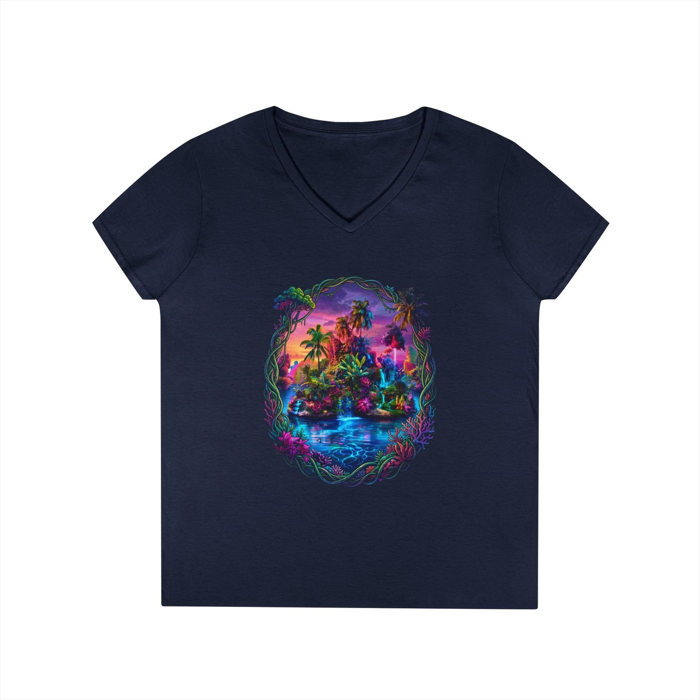 The Lightening Lake Women's V-Neck Tee