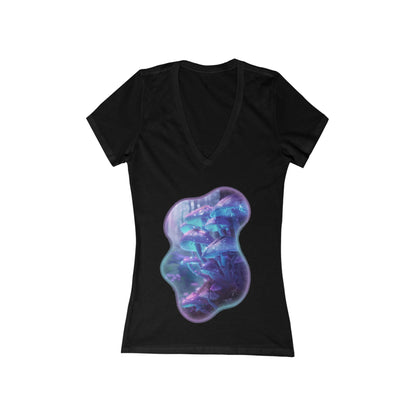Be The Light of The World Women's Deep V-neck Tee