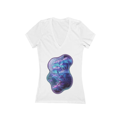 Be The Light of The World Women's Deep V-neck Tee