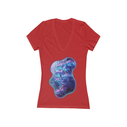 Be The Light of The World Women's Deep V-neck Tee