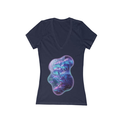 Be The Light of The World Women's Deep V-neck Tee