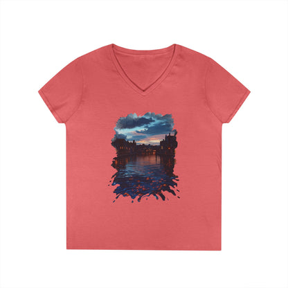 The Lightening Aura Women's V-Neck Tee