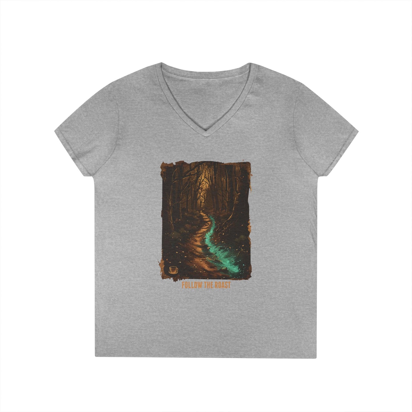 Follow The Roast Women's V-Neck Tee